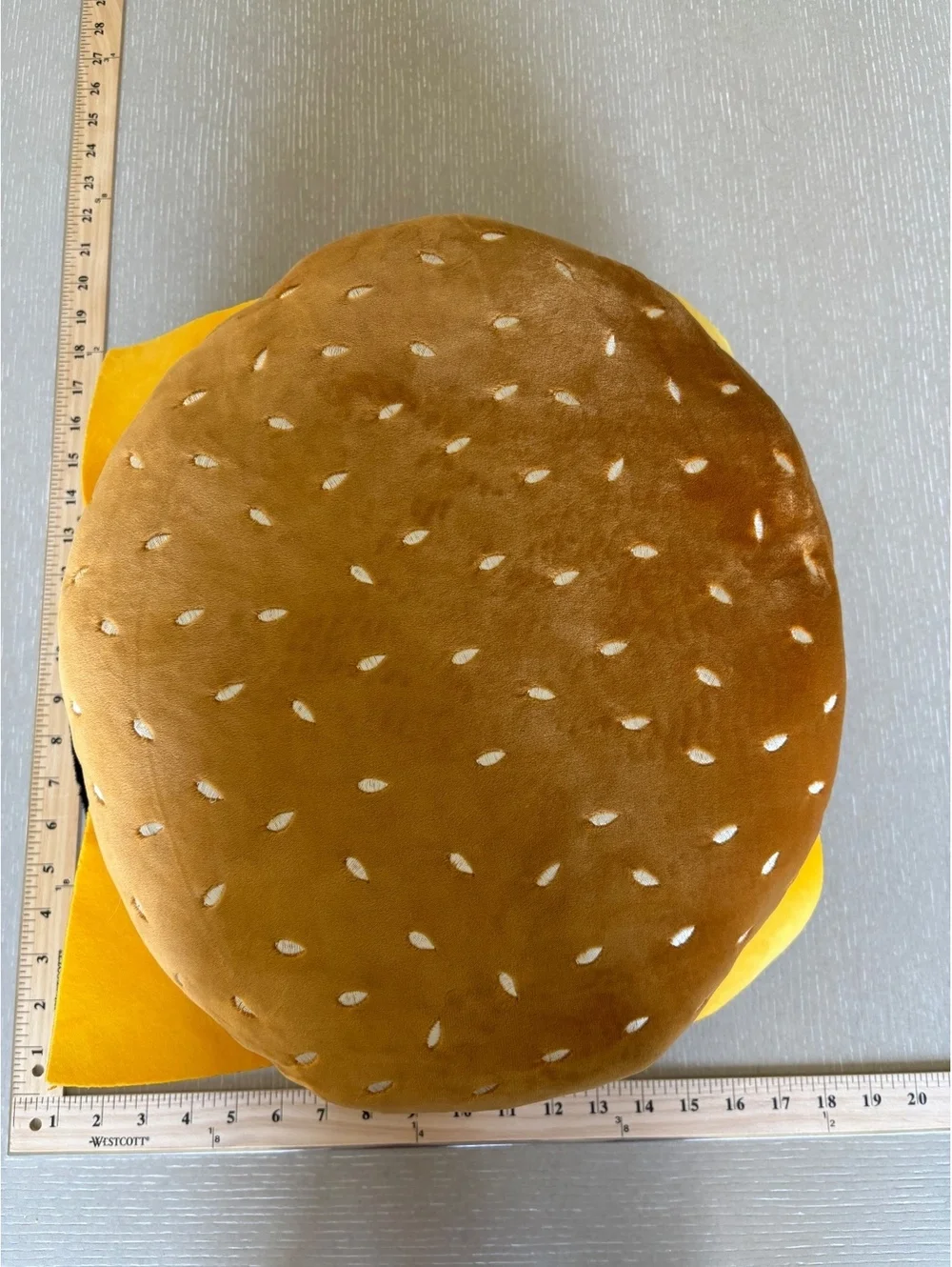 Teen Home Weighted Plush Hamburger Pillow